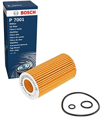 Bosch P7001 Filtro de Aceite para Coche - Separa Hollín y Partículas Metálicas del Aceite del Motor, con una Fiable Lubricación del Motor