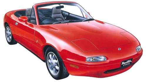 Tamiya Mazda 1/24 Eunos Roadster # 24085, Mit Wunschkennzeichen, Red