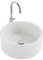 Wenko 18918100 Waschbecken Tropic White - mit Pop-Up Abfluss, Polyresin, Ø 43 x 16 cm, weiß