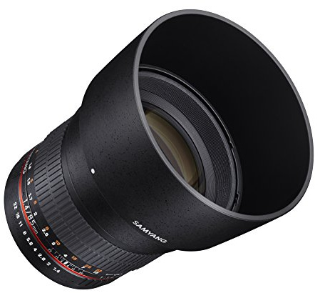 Samyang SY85M-P 85 mm F1.4 Objektiv für Pentax, Schwarz