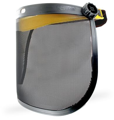 OZAKI - Visière De Protection Grillagée En Métal - Ecran Classe F 45m/s - Relevable - Hauteur 190mm - Débroussailleuse & Bricolage