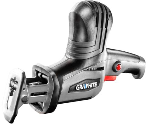 GRAPHITE Professional Säbelsäg Reciprosäge extrem Kompakt, handlich zum präzisen Schneiden von Holz, Metall und anderen Materialien unterschiedlicher Härte