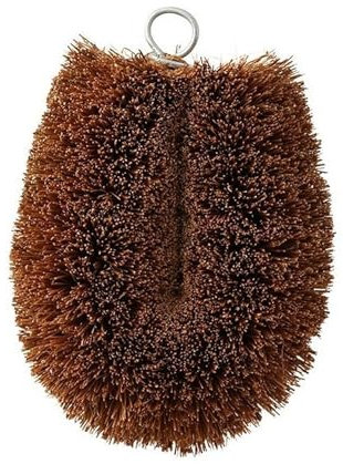 KAMENOKO TAWASHI Spazzola per la pulizia di verdure foglie di palma, marrone, Mediano