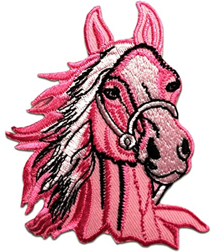 Catch the Patch Pferd Hengst Tier - (Größe: 7,3 x 9 cm) – Aufbügler & Applikationen in verschiedenen Größen – Ideal für Kleidung, Schulranzen, Jeans & Rucksäcke