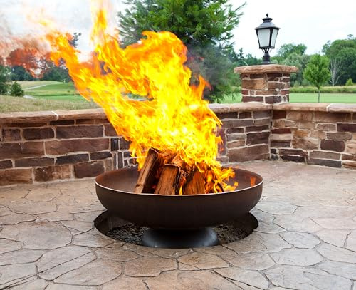Patriot Fire Pit – Ohio Flame Wood Burning Outdoor Fire Pit - 42 Diameter (Made in USA)