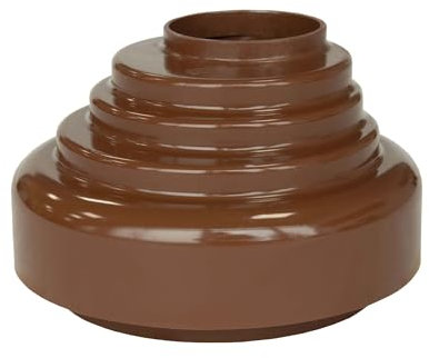 INEFA Verbindungsstück Fallrohr zu Abfluss, PVC DN50 / 50mm Braun Zubehör Fallrohr Kunststoff, einfache Steckmontage, Made in Germany