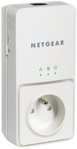 Netgear XAV2501 Powerline Ethernet Powerline Powerline Adapter 200 Mbps with Built-in Female Socket Homeplug AV