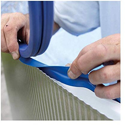 Gre FPROV617 -Liner per piscine ovali, 610 x 375 x 132 cm (Lunghezza x Larghezza x Altezza), sistema con aggancio, mosaicato