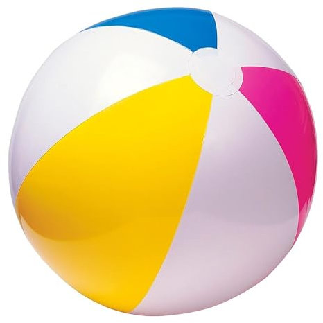 Intex 59030NP - Pallone Gonfiabile Glossy Assortiti, Vinile, Multicolore, 61 cm