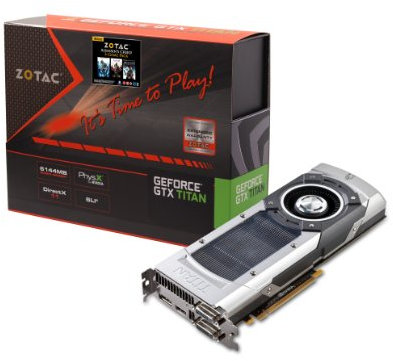 Zotac Geforce GTX Titan GeForce GTX Titan Grafikkarte 6144 MB