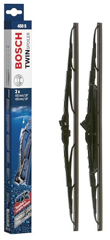 Bosch Scheibenwischer Twin Spoiler 450S, Länge: 450mm/450mm – Set für Frontscheibe