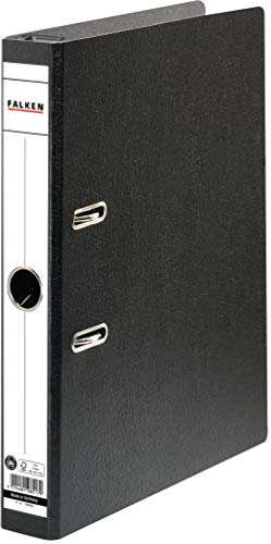 Falken Lot de 25 classeurs suspendus en carton rigide, 5 cm, étroit, format A4, noir, avec arceau de suspension en plastique, à anneaux, dossiers, courrier, classeur de bureau, motif ange bleu