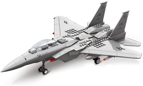 WANGE Modellino di F15 Eagle. Modello di Aereo da Caccia tattico bimotore da assemblare con Blocchi. Aeromodellismo 1:48.