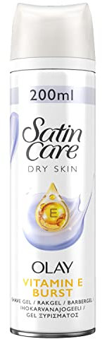 Gillette Satin Care und Olay Violet Swirl Damen Rasurgel, 200 ml