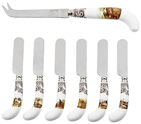 Spode Cheese Knife Spreaders, Multi