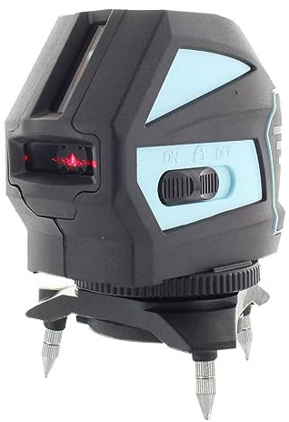 hedue® Linienlaser L1 - Roter Kreuzlinienlaser mit magnetischer Halterung (Multifunktions-Adapter), sichtbarer Arbeitsradius bis 15 m, 3 x AA-Batterie, in Tasche