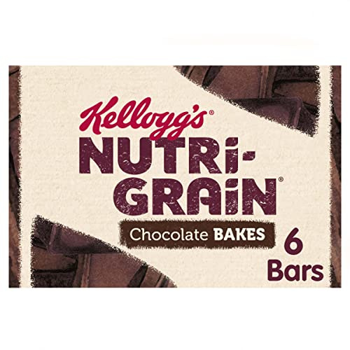 Kellogg's Nutri-Grain Bakes Chocolate Snack Bars Box, 6 x 45g