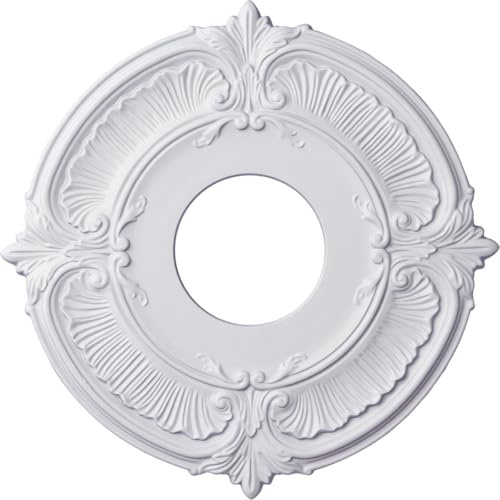 Ekena Millwork CM12AT Attica Ceiling Medallion, 12 3/4OD x 3 1/2ID x 1/2P, Factory Primed