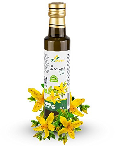 Certified Organic St. John's Wort Infused Oil 250 ml Biopurus