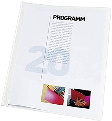 Durable Durabind Sichthefter mit Bindesystem für 30 Blatt A4, 25 Stück, weiß, 225002