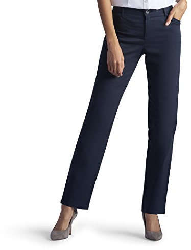 Lee Women's Relaxed Fit All Day Straight Leg Pant Imperial Blue 10 US