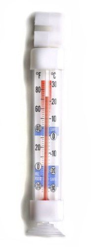 Taylor Precision 5926 Refrigerator/Freezer Thermometer, -20° to 80°F (-30° to 30° C) Temperature Range, Safe Temperature Zone Indicators, Built-in Hook, Hangs or mounts, NSF