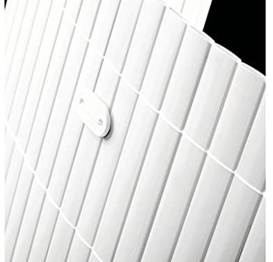 Recinzione in canna di bambù PVC double face, colore bianco 150x500cm