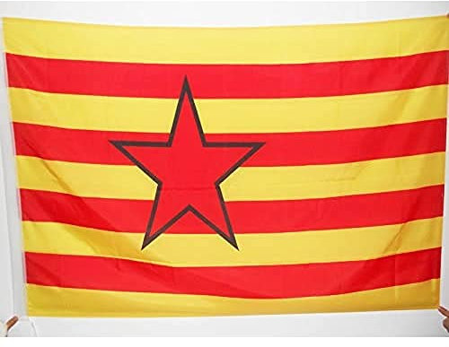 AZ FLAG Bandera de Aragon ESTRELADA INDEPENDENTISTA 150x90cm para Palo - Bandera ARAGONESA - NACIONALISMO ARAGONÉS 90 x 150 cm