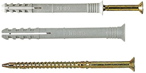 Fischer Fischer N 8 X 60Z Nail Dowels Pack of 50