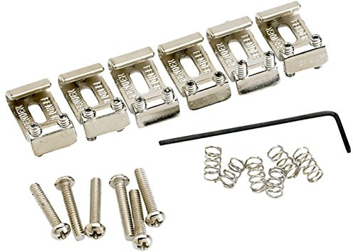 Fender 099-2051-000 6 selle American Vintage Strat Chrome, Nichel.