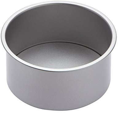 Kitchen Craft KC2BK14 Teglia Antiaderente per Torte con Fondo Rimovibile, 18 cm, Argento