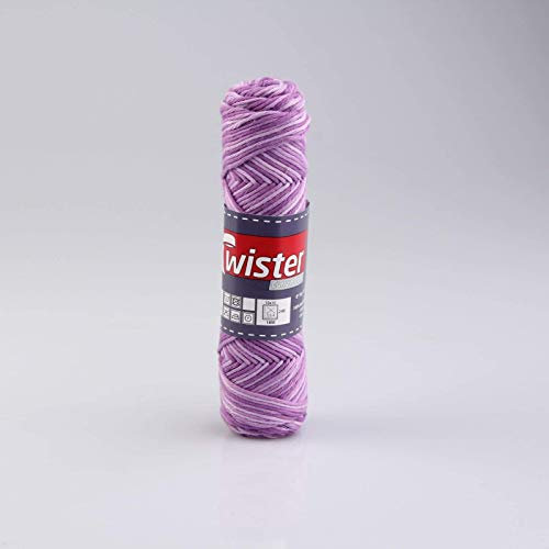 Unbekannt Wolle Twister Curly Color - Flieder-Lila - 50g