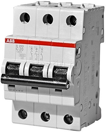 ABB S203-B16 Sicherungsautomat S200-3P 16 A-B 2CDS253001R0165