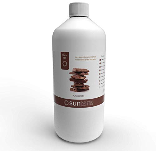 Suntana spray tan Solution 1000ml Chocolat Fragranced 12% de DHA foncé Autobronzant