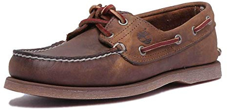 Timberland Classic 2 Eye, Scarpe da Barca Uomo, Marrone Gaucho Roughcut Smooth, 41 EU