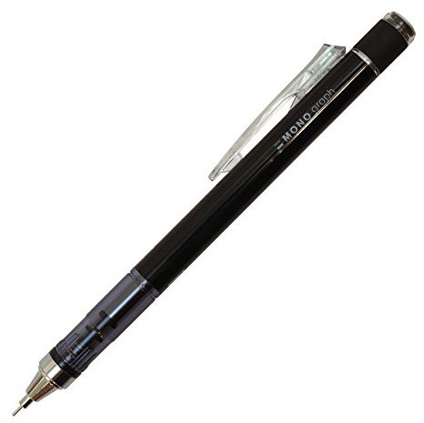 Tombow Mono Graph Shaker Mechanical Pencil 0.3mm, Black Body (SH-MG11R3) by Tombow
