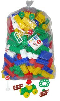 Polesie Bausteine Baumeister 363 TLG. Steckbausteine mit Zubehör