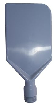 Maya Professional Tools 48290-11 hård rörsked polypropylen med gänga för spade, FBK/livsmedelshygien grå