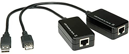 Value USB 1.1 Extender over RJ-45 Trasparente cavo di interfaccia e adattatore