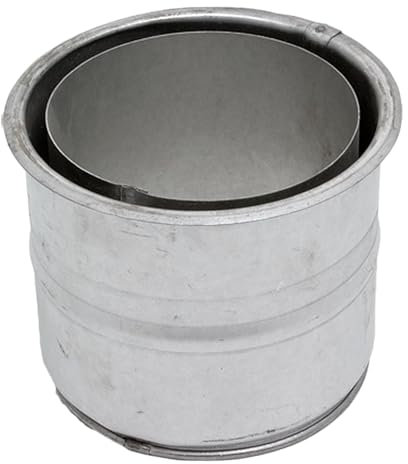 HARK Kaminrohr Ø 120 mm Stahlblech Wandfutter doppelwandig