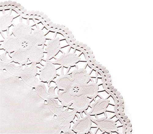 Garcia de Pou 250 unità carta centrini, 24 cm, rotondo, bianco, 24 x 30 x 30 cm