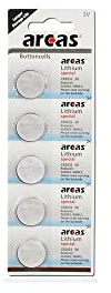 Arcas 13705032 litium knappcell batteri CR2032, DL2032 paket med 5)