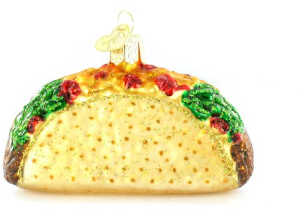 Old World Christmas Taco Glass Blown Ornaments for Christmas Tree