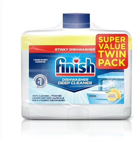 Finish Dishwasher Cleaner Twin Pack, 2 x 250ml