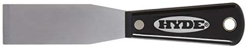 Hyde 02200 2200 Chisel Putty Stiff Knife, Black and Silver, 1 Pack