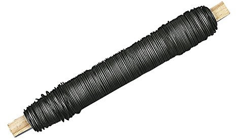 RAYHER HOBBY Rayher Blumendraht auf Holzwickel, 0,65 mm ø, Holzwickel 100 g, geglüht, biegsam, stabil und vielseitig als Bindedraht, Pflanzendraht, Basteldraht, Wickeldraht einsetzbar, 2405300