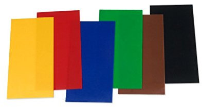 Wachsplatten / Verzierwachs Sortiment Grundfarben (6 Bögen / 175 x 80 x 0,5 mm) TOP QUALITÄT