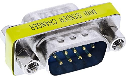 InLine 32214 Mini-Gender-Changer, 9pol Stecker / Stecker