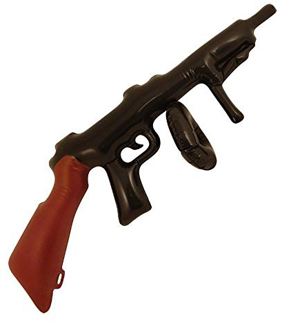 Lot de 6 pistolets gonflables pour déguisement de gangster et poussette Malone des années 1920