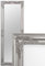 Eleganter Wandspiegel BESSA Silber antik 140x50cm barock Design Spiegel pompös Holzrahmen